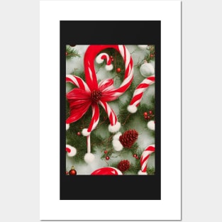 Christmas Seamless Pattern, Christmas Decorations #21 Posters and Art